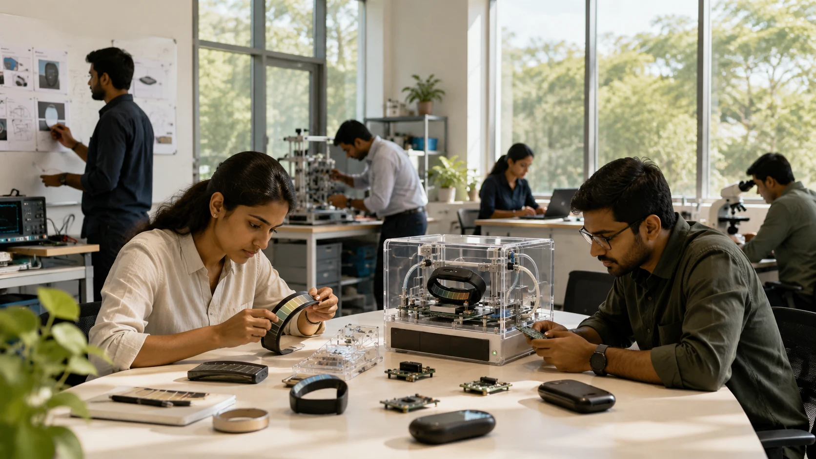 Brahmworks engineering team specializing in hardware product development IoT and embedded systems