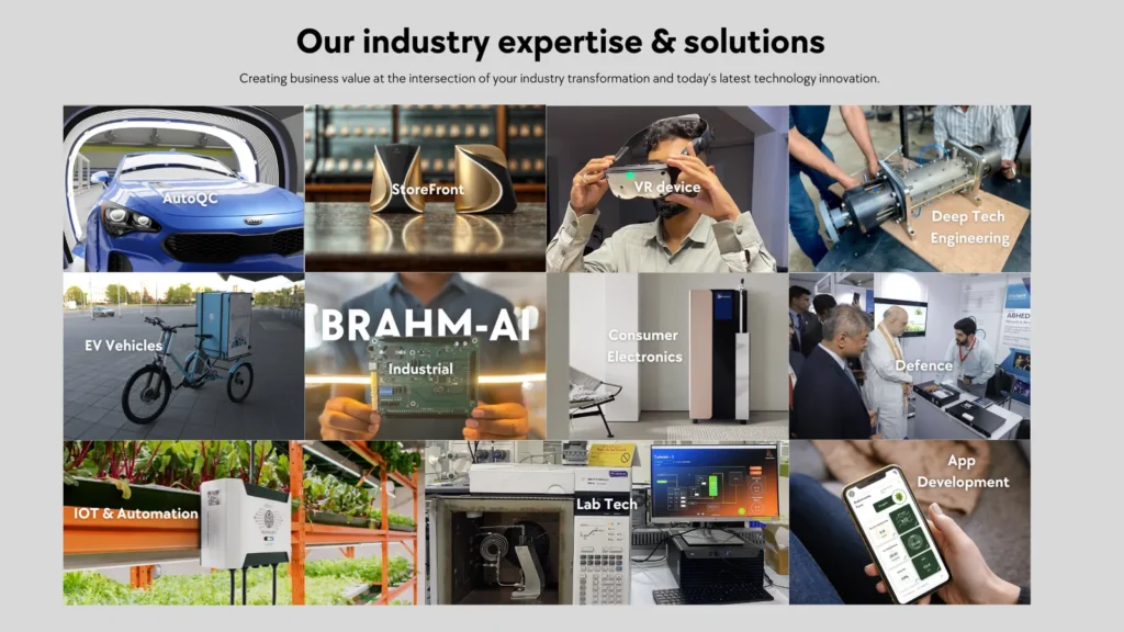 Industry expertise grid
